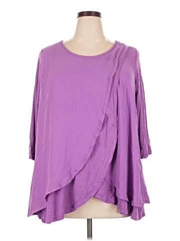 Jessica London 3/4 Sleeve Top (view 1)