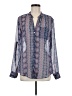 Kut from the Kloth 100% Polyester Blue Long Sleeve Blouse Size M - photo 1