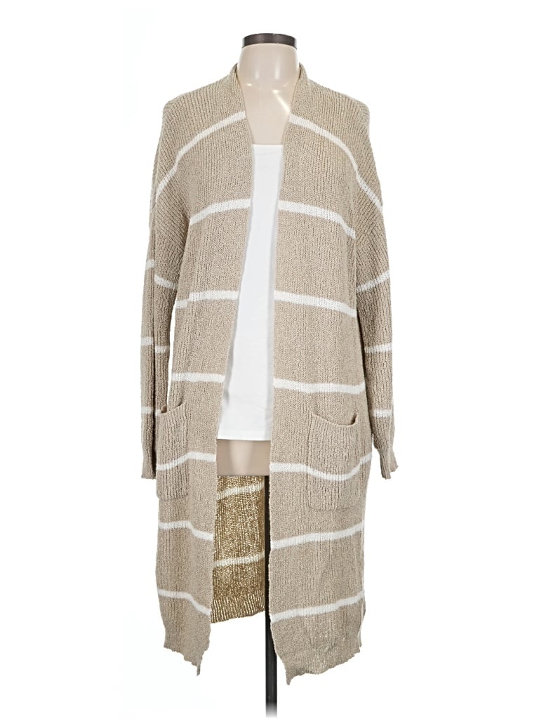 Pre-owned Thread & Supply Cardigan Sweater In Tan