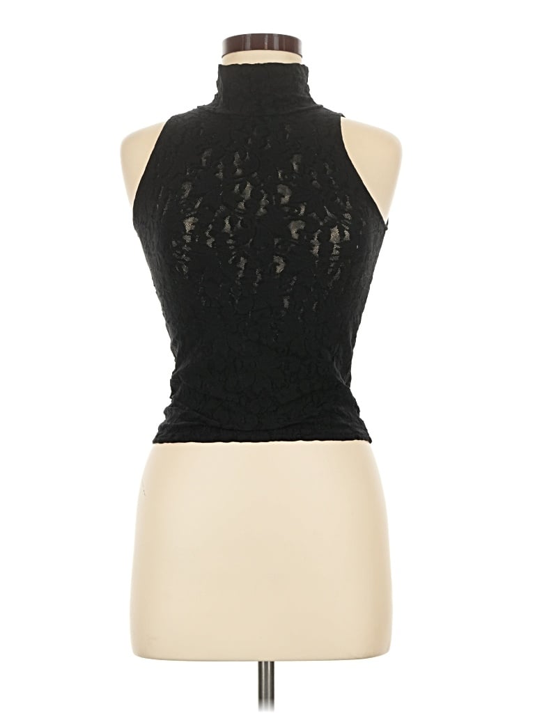 Pre-owned Assorted Brands Sleeveless Blouse In Black