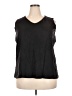 Basic Editions 100% Cotton Black Sleeveless Blouse Size 2X - photo 1