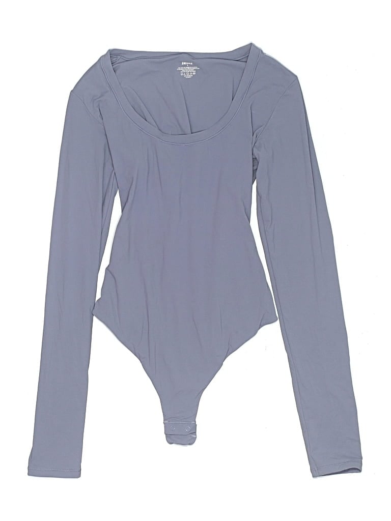 Pre-owned Skims Bodysuit In Gray