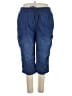 Woman Within 100% Cotton Blue Cargo Pants Size 22WP - photo 1
