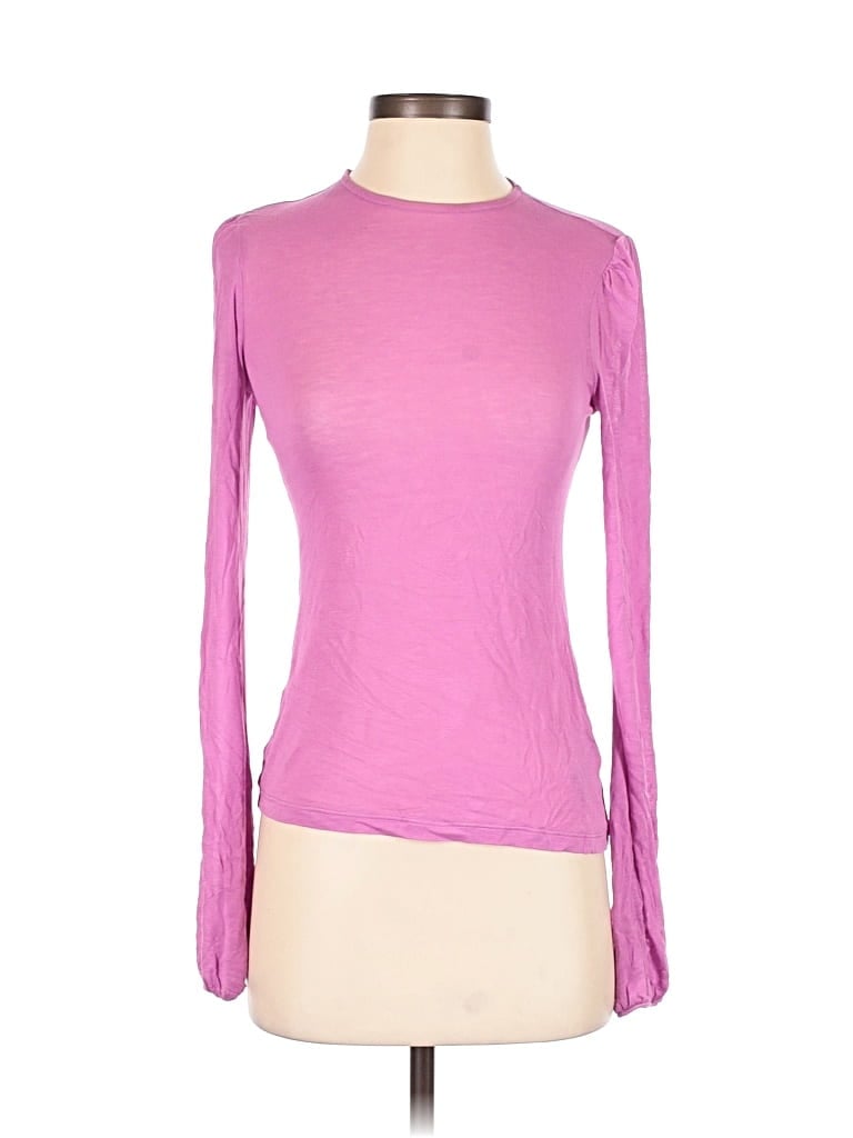 Pre-owned Marcella Long Sleeve Top Pink Turtleneck Tops