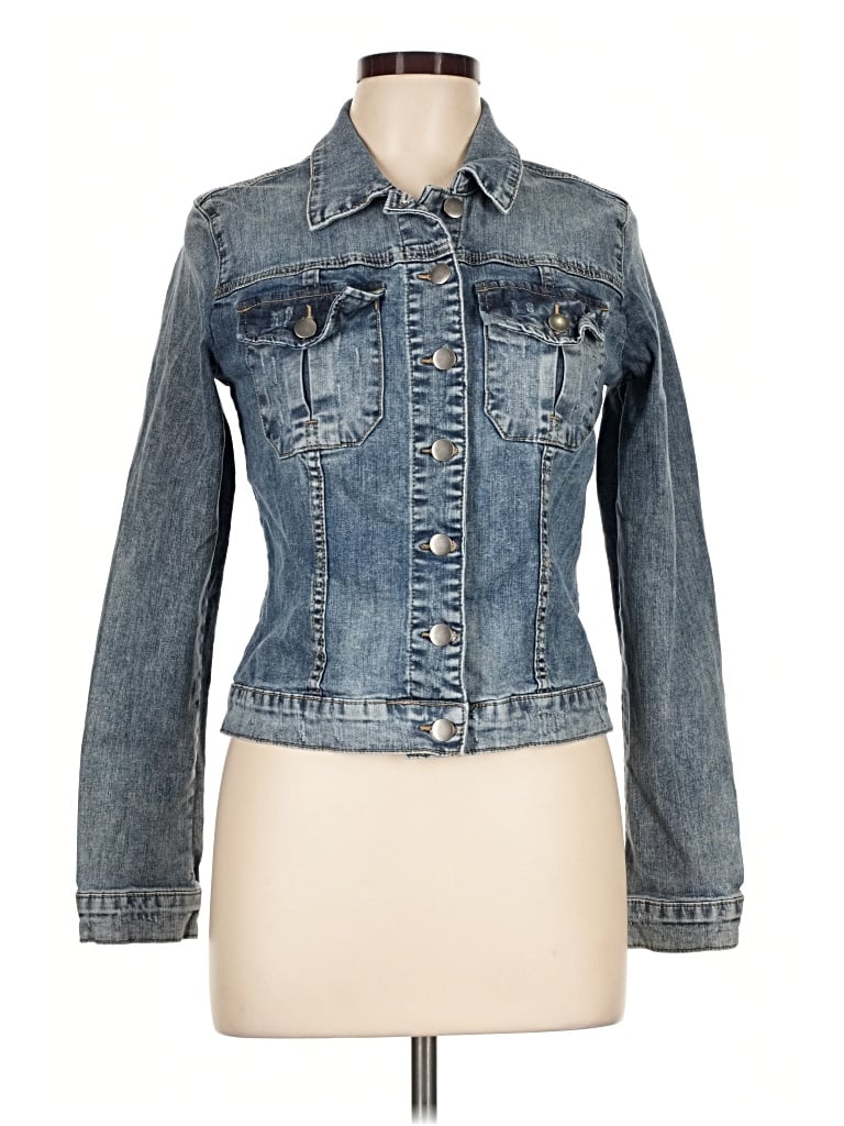 Pre-owned Kut From The Kloth Denim Jacket In Blue