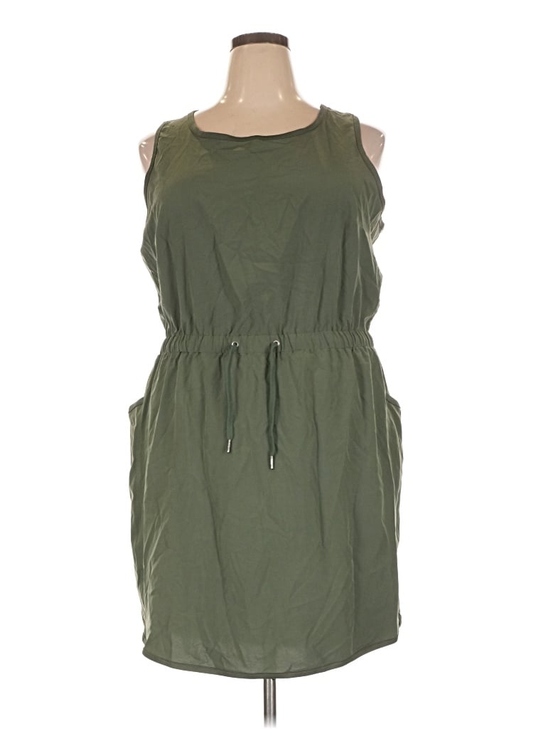 Pre-owned Tek Gear Casual Dress In Green