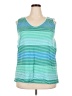 Basic Editions Green Sleeveless Top Size 2X - photo 1