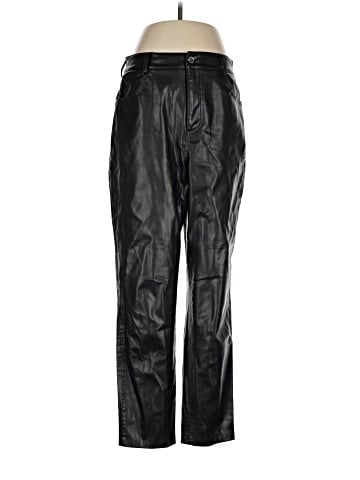 Zara Faux Leather Pants (view 1)