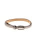 J.Crew Silver Leather Belt Size M - photo 1