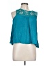 Love J 100% Polyester Teal Sleeveless Blouse Size L - photo 1