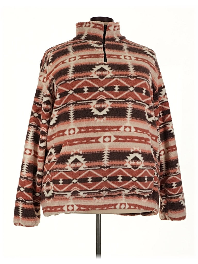 Pre-owned Zaful Pullover Sweater In Brown