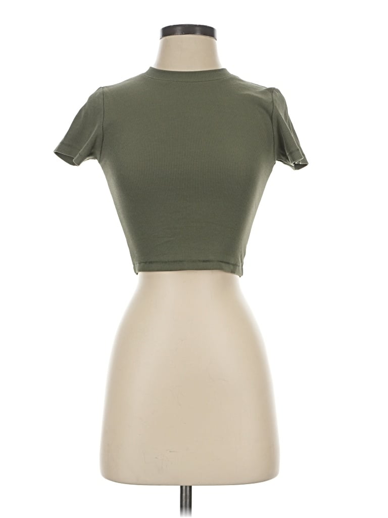 Pre-owned Nuuds Short Sleeve Turtleneck In Green