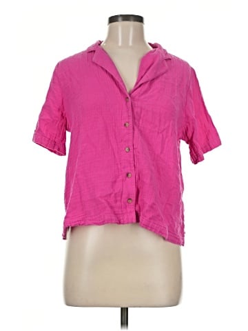 Ultra Pink Short Sleeve Blouse (view 1)
