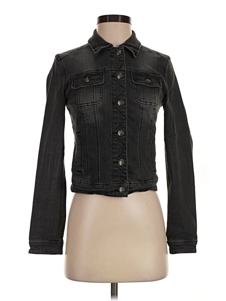 Pre-owned Rock&republic Denim Jacket In Black