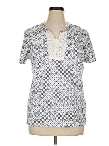 Basic Editions Short Sleeve Blouse (view 1)