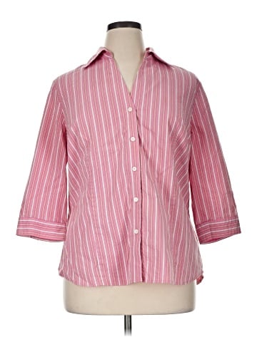 Worthington 3/4 Sleeve Button-Down Shirt (view 1)