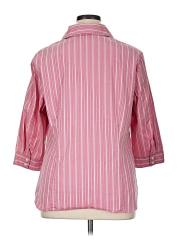 Worthington 3/4 Sleeve Button-Down Shirt (view 2)