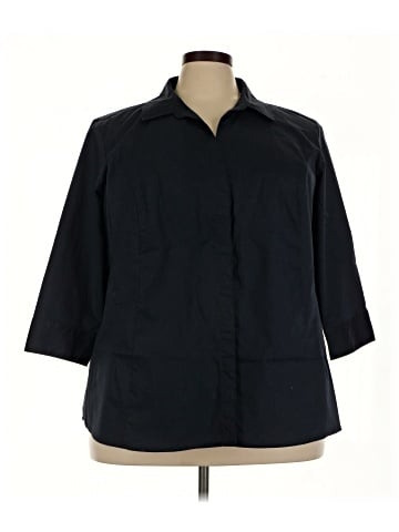 Riders by Lee 3/4 Sleeve Button-Down Shirt (view 1)