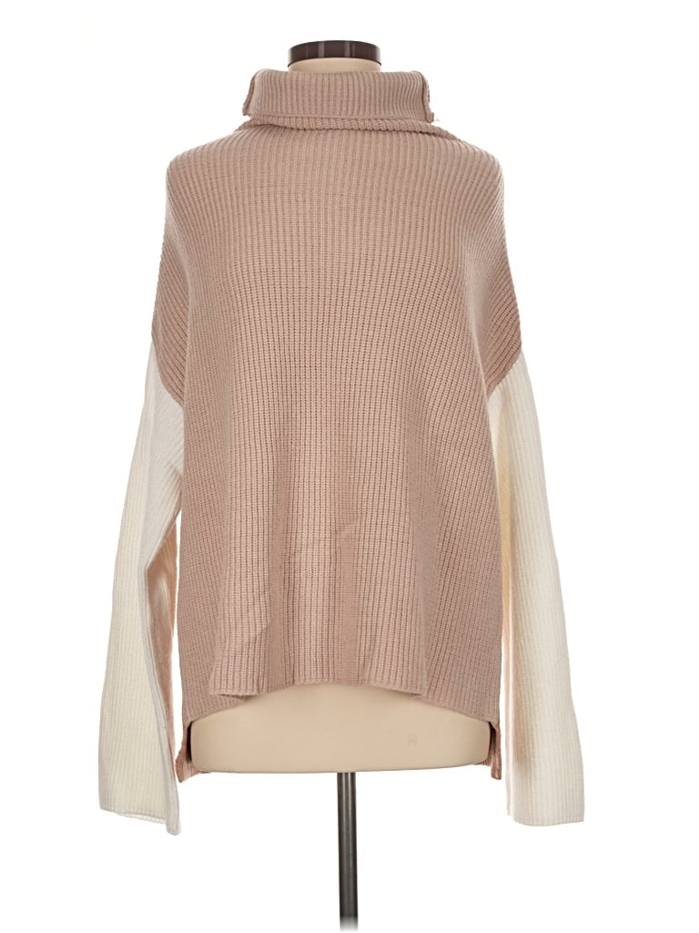 Pre-owned Miracle Turtleneck Sweater In Tan