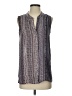 Nic + Zoe 100% Polyester Gray Sleeveless Blouse Size XS - photo 1