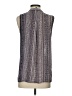 Nic + Zoe 100% Polyester Gray Sleeveless Blouse Size XS - photo 2