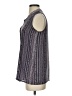 Nic + Zoe 100% Polyester Gray Sleeveless Blouse Size XS - photo 5