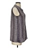 Nic + Zoe 100% Polyester Gray Sleeveless Blouse Size XS - photo 4