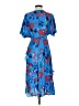 Zara Basic Print Blue Cocktail Dress Size S - photo 2