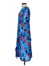 Zara Basic Print Blue Cocktail Dress Size S - photo 5