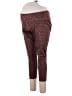 Gap - Maternity Animal Print Brown Burgundy Active Pants Size XXL Maternity - photo 1