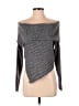 Line & Dot 100% Polyester Gray Cardigan Size XS - photo 1