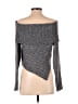 Line & Dot 100% Polyester Gray Cardigan Size XS - photo 2