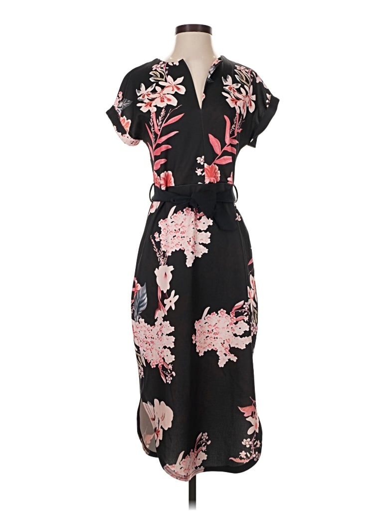 Pre-owned Ecowish Casual Dress In Black