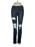 Just Black Hearts Blue Jeans Size 25 waist - photo 1