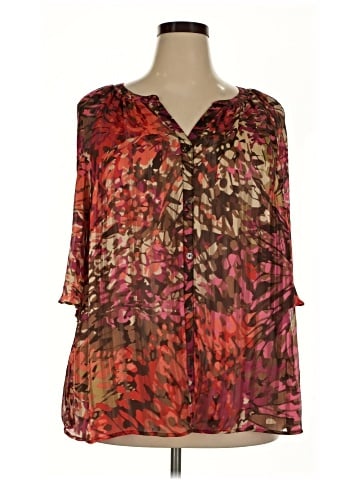 Maggie Barnes for Catherines 3/4 Sleeve Blouse (view 1)