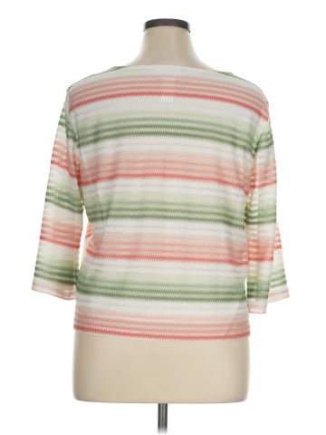 Alfred Dunner 3/4 Sleeve Top (view 2)