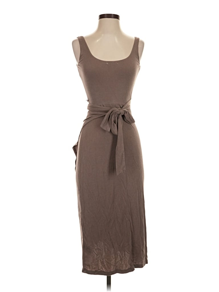 Pre-owned Mi Ami Casual Dress In Brown