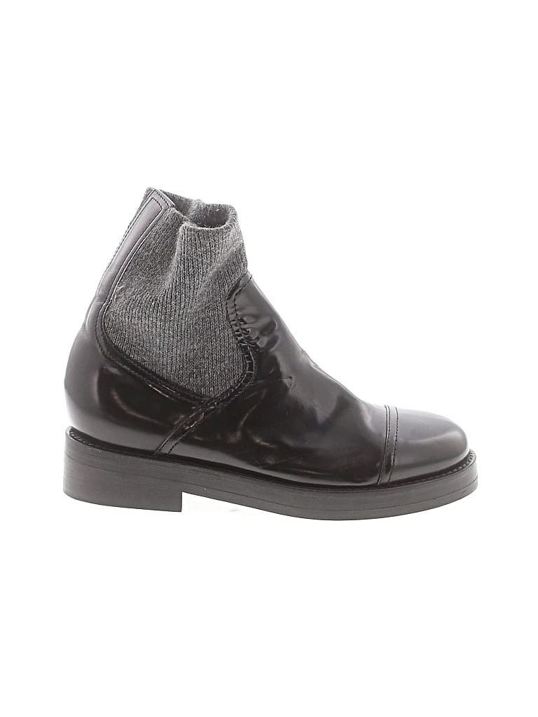 Pre-owned Jcrew Ankle Boots In Black