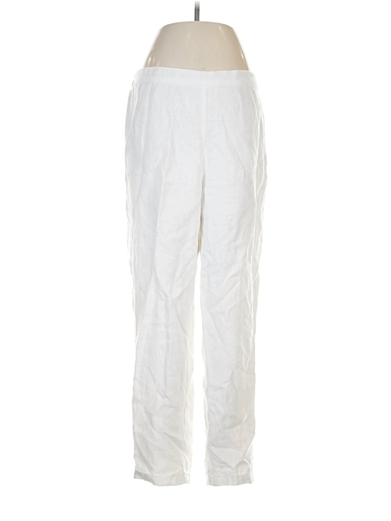 Pre-owned For Cynthia Linen Pants In White