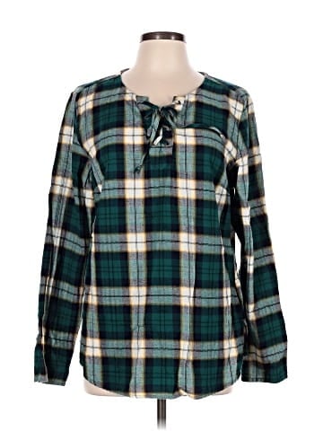 Ruff Hewn Long Sleeve Blouse (view 1)