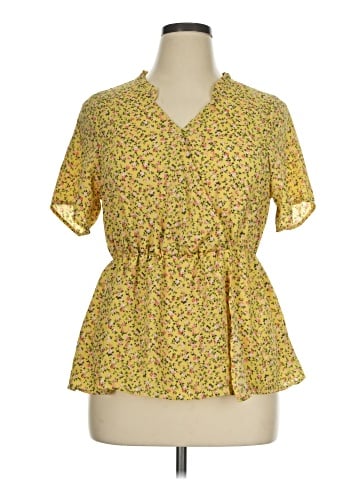 Bobeau Short Sleeve Blouse (view 1)