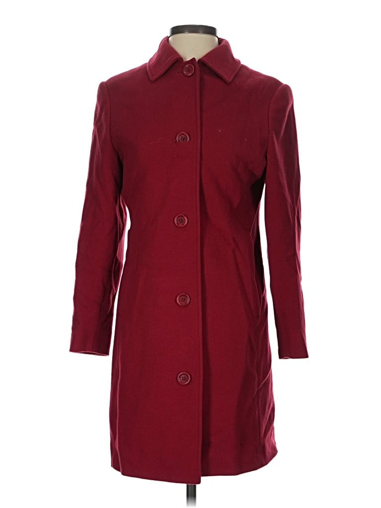 Pre-owned L.l.bean Coat In Burgundy