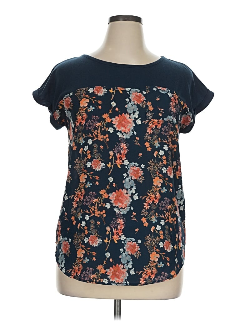 Pre-owned Rewind Short Sleeve T-shirt In Blue