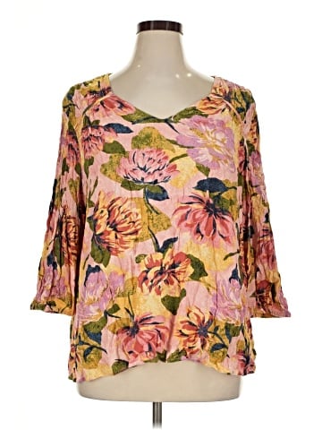 Terra & Sky 3/4 Sleeve Blouse (view 1)