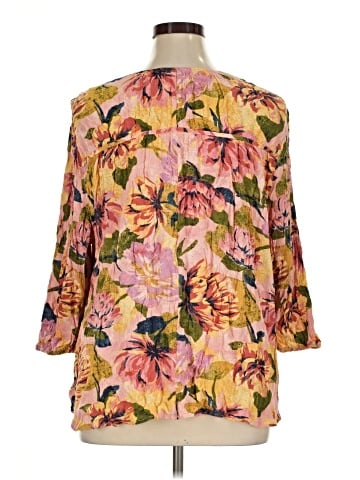 Terra & Sky 3/4 Sleeve Blouse (view 2)