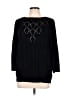 Blair 100% Acrylic Black Pullover Sweater Size L - photo 1