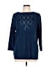 Blair 100% Acrylic Blue Pullover Sweater Size L - photo 1