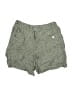 Athleta 100% Linen Chevron-herringbone Green Shorts Size 8 - photo 1