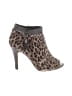 Vince Camuto Animal Print Brown Ankle Boots Size 8 - photo 1