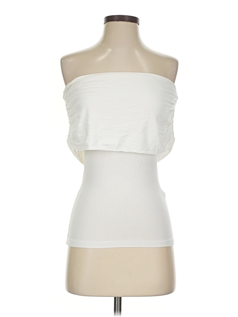 Pre-owned Edikted Tube Top White Strapless Neckline Tops